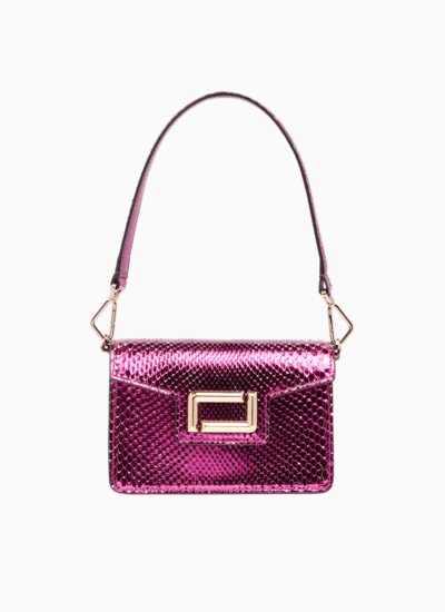 Angele de lancel - mini sac rabat - fuchsia