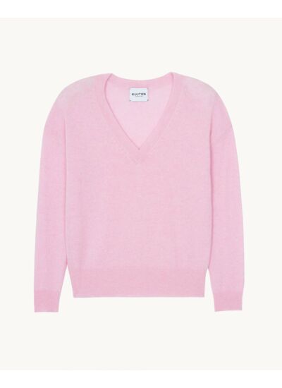 Pull Wendy Plain Pull cachemire col v boyfriend