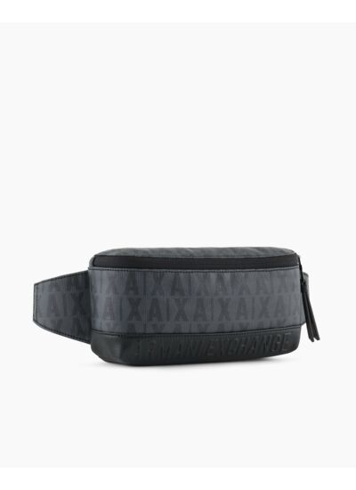 Sac banane homme - asphalte/noir