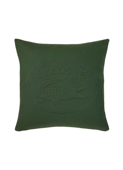 Lacoste - Housse de coussin en coton vert, L Lacoste