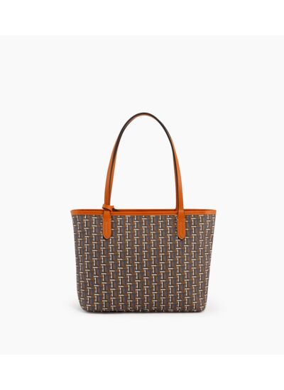 Petit sac cabas Camille en toile monogramme