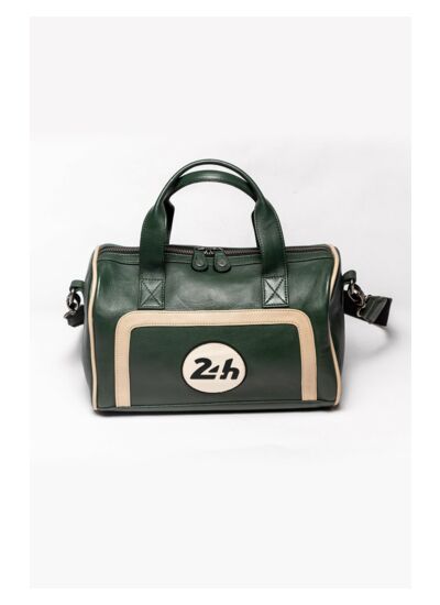 Sac Cuir 24H Le Mans femme Joey vert