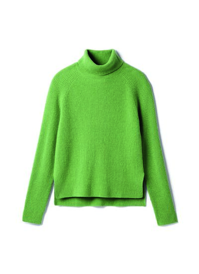 Pull col roulé manches marteau - Femme - FENOUIL