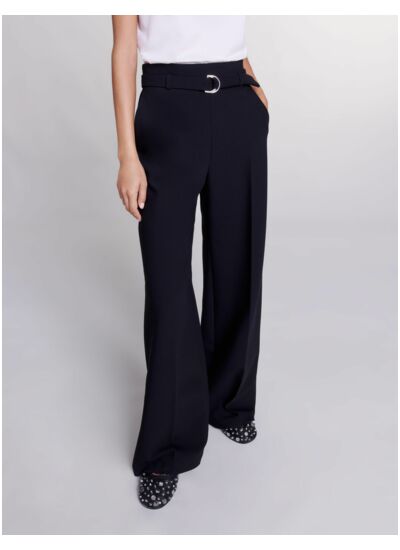Pantalon large avec ceinture