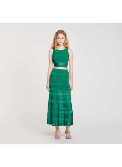 Pull court à volants