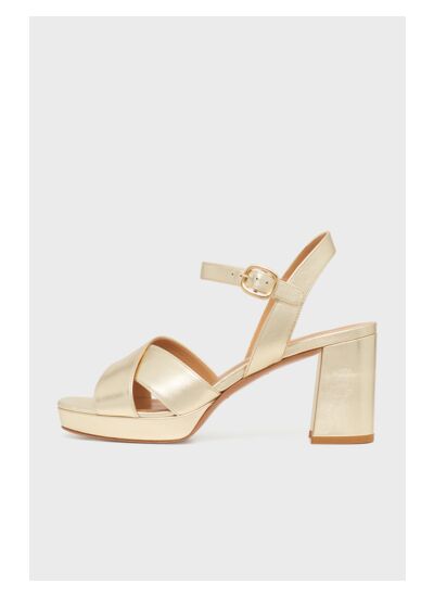 Chaussure Lya En Cuir Métallisé Lya