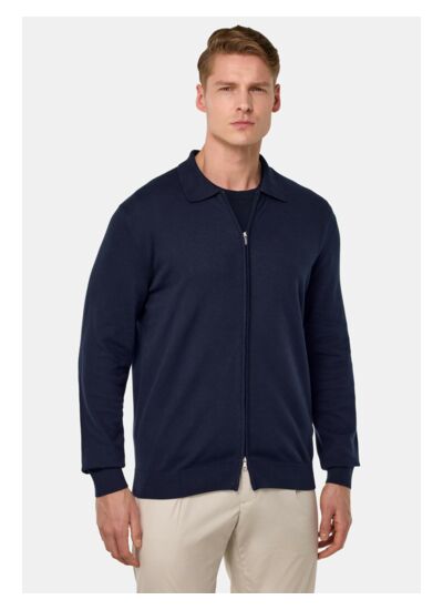 Pull Entièrement Zippé en Coton