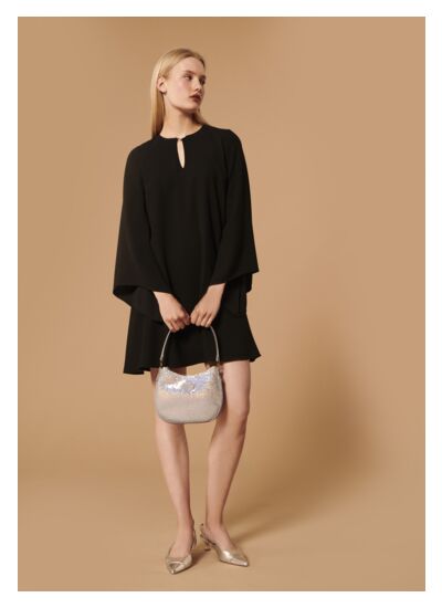 Robe Raonie-Noir en Polyester