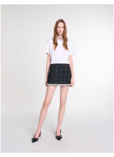 Jupe short à sequins