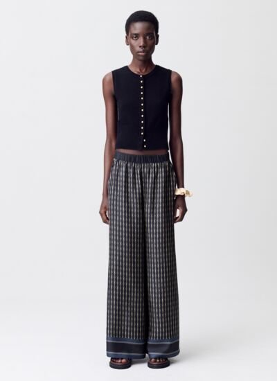 Claudie pierlot Pantalon fluide imprimé