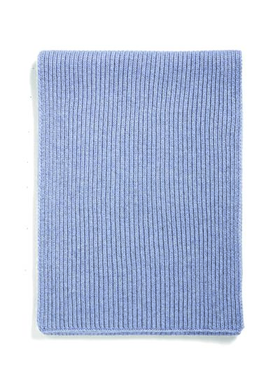 Écharpe à côtes - Accessoire - BLEU MONTAGNE