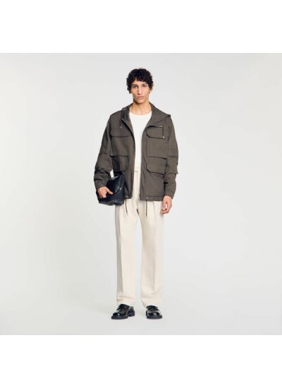 Parka militaire à capuche