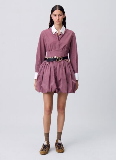 Claudie pierlot Robe courte carreaux