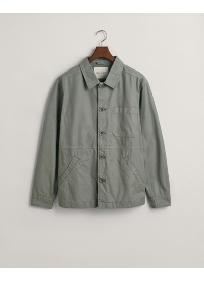 Garment-Dyed Overshirt