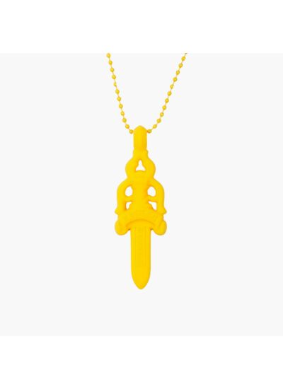Chrome Hearts Collier Dagger Silicone Jaune