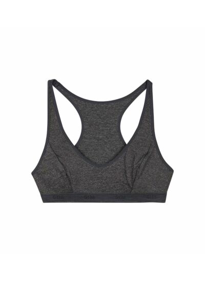 Brassière de sport pour fille Gris Chiné Foncé en microfibre Dim Micro