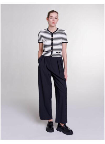 Pantalon large avec ceinture