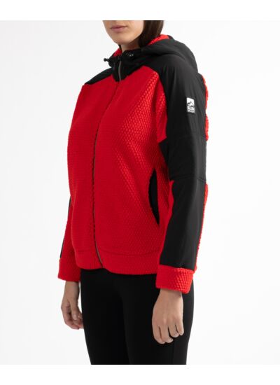 Veste à capuche en polaire épaisse