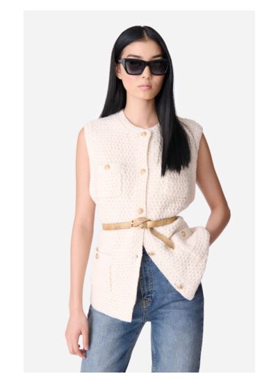 Cardigan Sans Manches Elisabeth En Coton