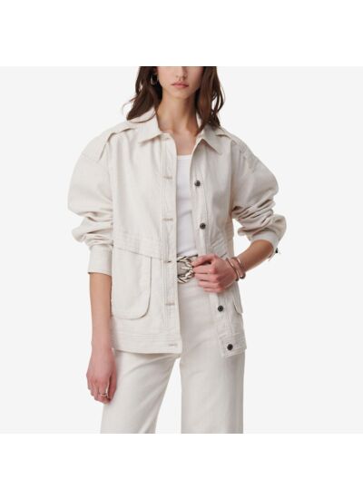 Veste Oversize En Jean Délavé Zano