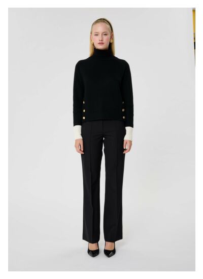 Pull Prague-Noir en Polyester