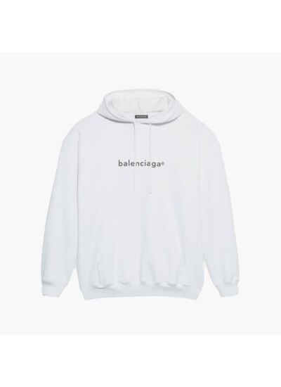 Balenciaga Hoodie Copyright Blanc