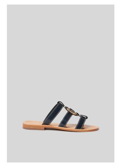 Sandales à brides avec anneau