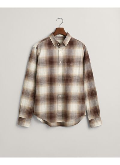 Regular Fit Shadow Check Flannel Sh