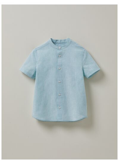 CHEMISE COL MAO LIN MC