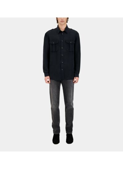 Chemise Militaire Poches Plaquees Homme