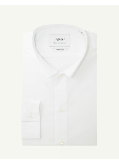 Chemise Prestige Contemporaine en popeline blanche