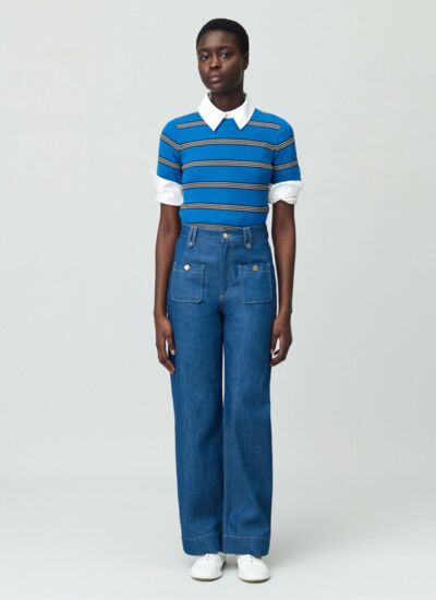 Claudie pierlot Jean large taille haute