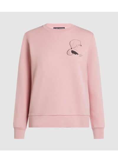SKETCH CAMEO PRINT SWEATSHIRT