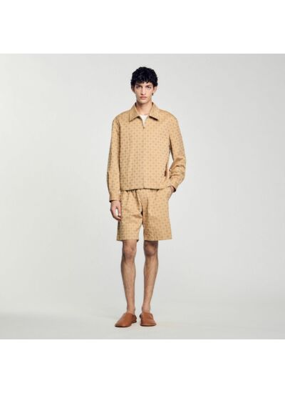 Blouson zippé square cross