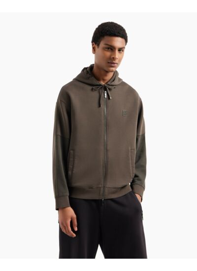 Sweat-shirt - noir olive/pourtoise