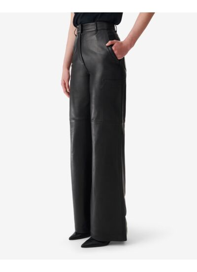 Pantalon Cargo En Cuir Mattias