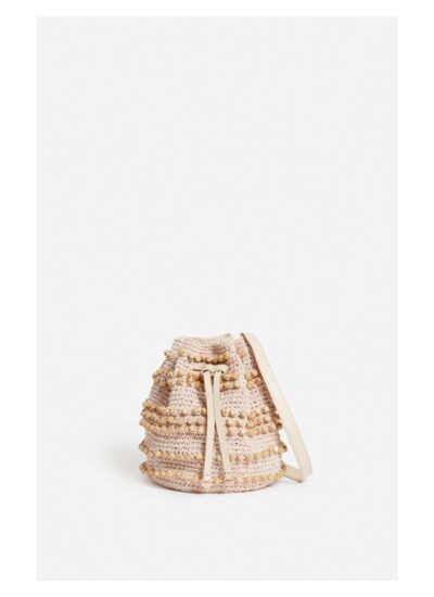 Sac Bourse En Papier Et Bois En Viscose
