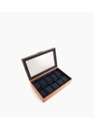 Coffret 10 montres en cuir