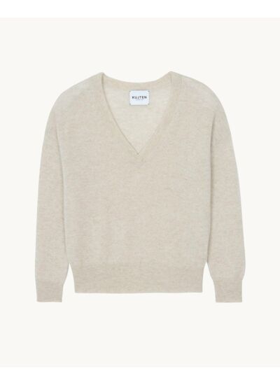 Pull Wendy Plain Pull cachemire col v boyfriend