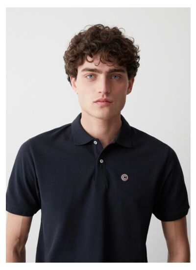 Polo en piqué bords-côtes