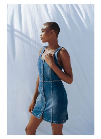 Robe droite en jeans TIRANA