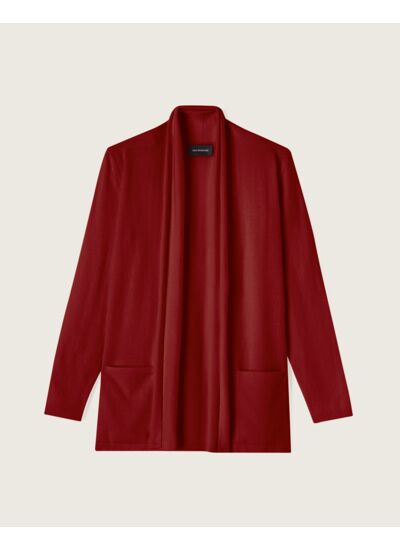 Veste cosy - Femme - ROUGE CRANBERRY