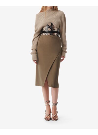 Jupe Mi-Longue Portefeuille