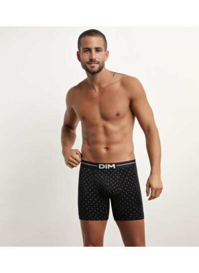 Boxer homme en coton modal à motif logomania Noir Dim Icons Essentiel