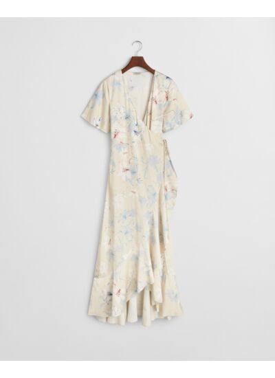 Floral Print Frilly Short Sleeve Wr