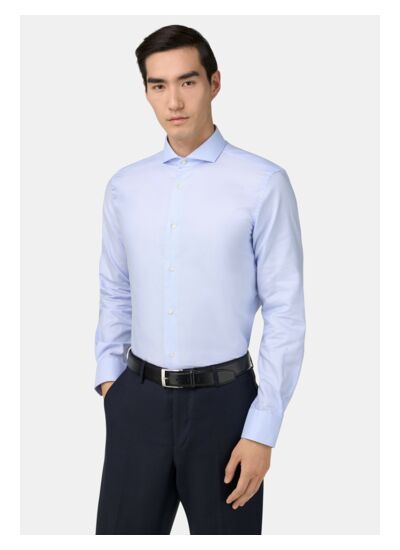 Chemise en Coton Dobby Regular Fit