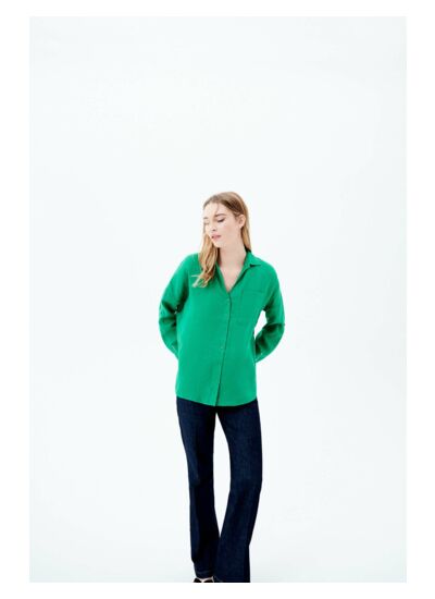 Chemise sandy oversize 100% lin