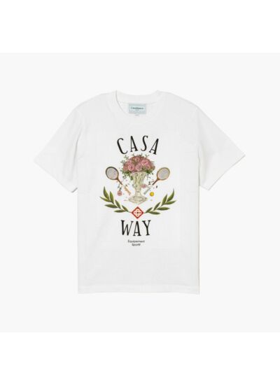 Casablanca T-Shirt Tennis Club Way Blanc
