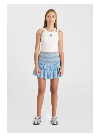 Jupe evasée, patineuse en jeans ADONOIGI