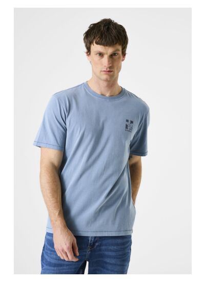 Men T-shirt Blue